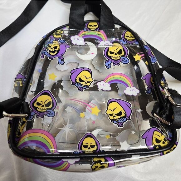 KILLSTAR Skeletor Masters of the Universe not cute clear mini backpack - Picture 7 of 12